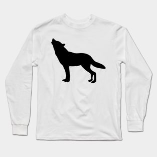 Wolf Silhouette Long Sleeve T-Shirt